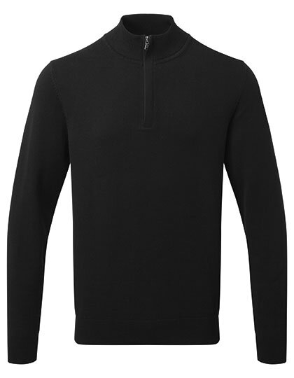 AQ048 Asquith & Fox Men´s Cotton Blend 1/4 Zip Sweater