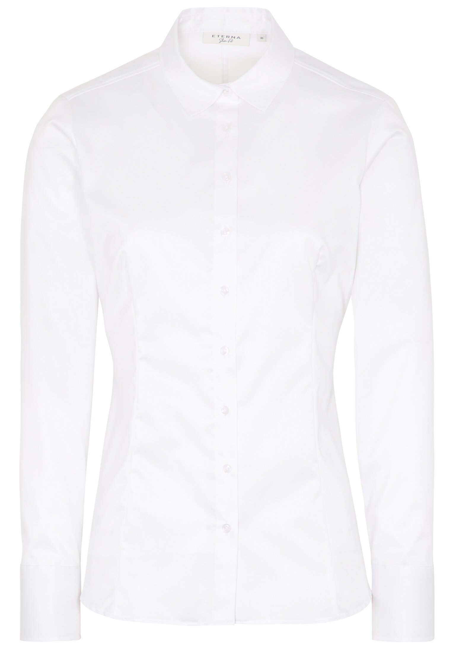 Eterna Bluse Cover Shirt Twill - Slim Fit - Ohne Brusttasche