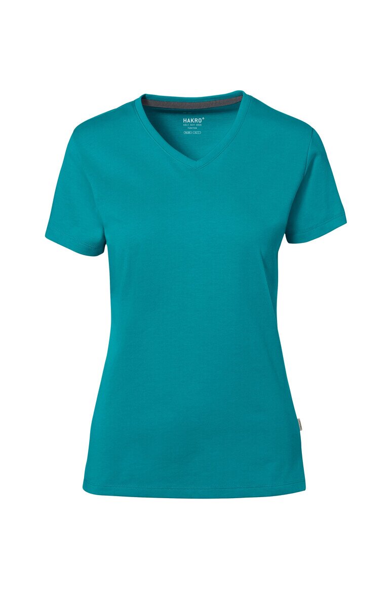 HAKRO Cotton Tec Damen V-Shirt NO. 169