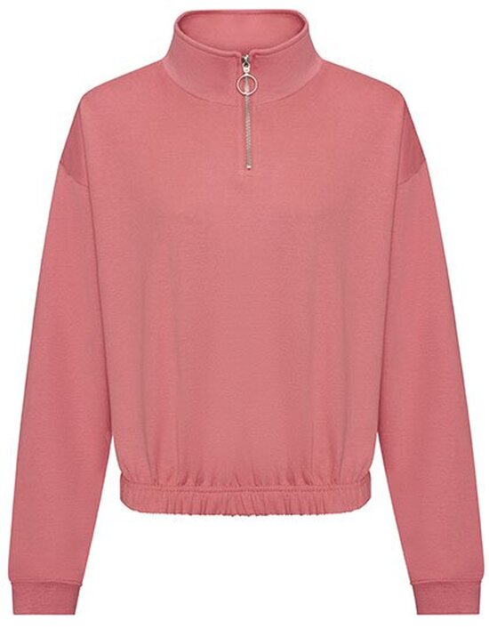 JH037 Women´s Cropped 1/4 Zip Sweat