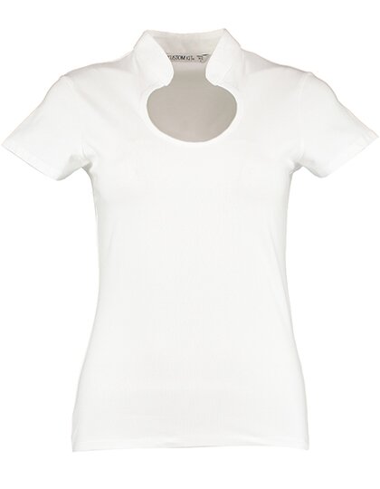 Regular Fit Corporate Top Keyhole Neck