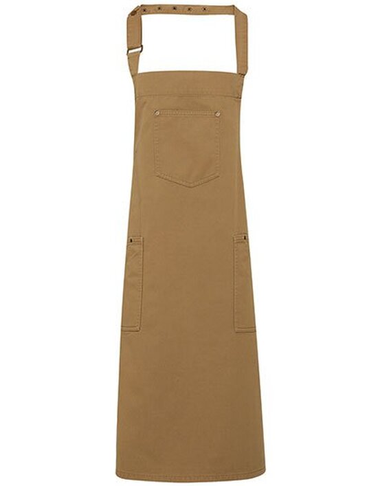 Cotton Chino Bib Apron