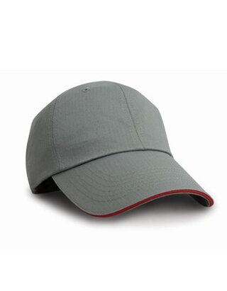 Herringbone Cap with Sandwich Peak