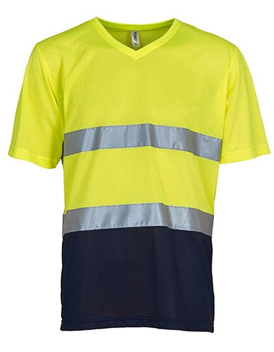 Hi Vis Top Cool Super Light V-Neck T-Shirt