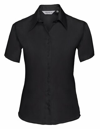 Ladies` Short Sleeve Tailored Ultimate Non-Iron Shirt
