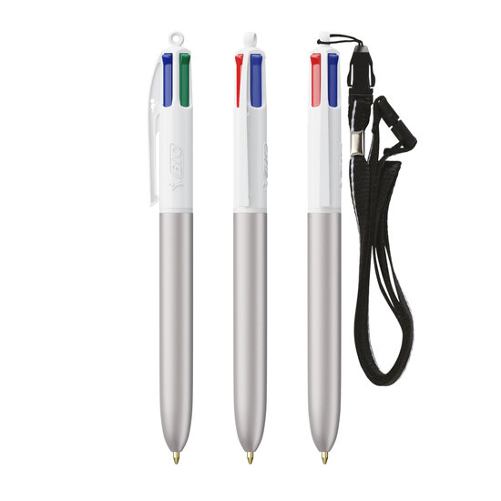BIC® 4 Farben Glacé mit Schlüsselband