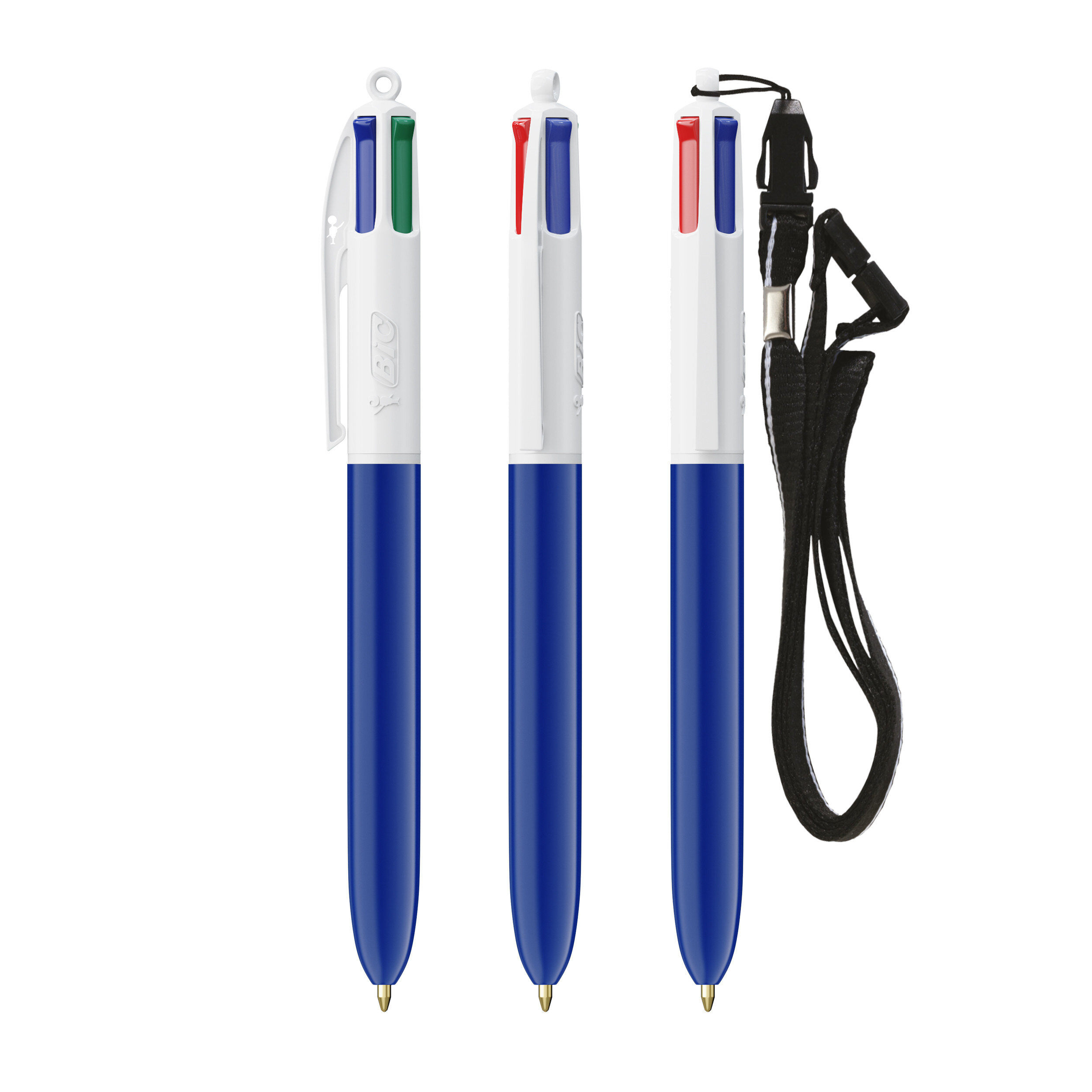 BIC® 4 Colours Kugelschreiber + Umhängeband